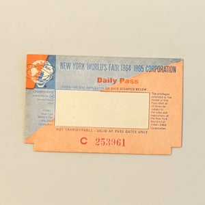 Vintage NYWF Pass