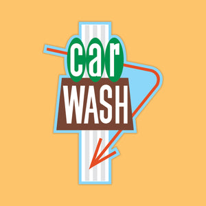 Car Wash Sticker