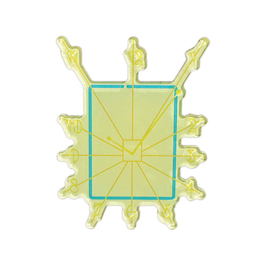 BW Clock Magnet