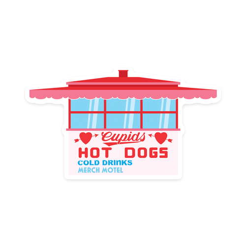 Cupid's Hot Dogs Sticker