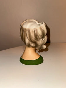 Vintage Lady Head Vase