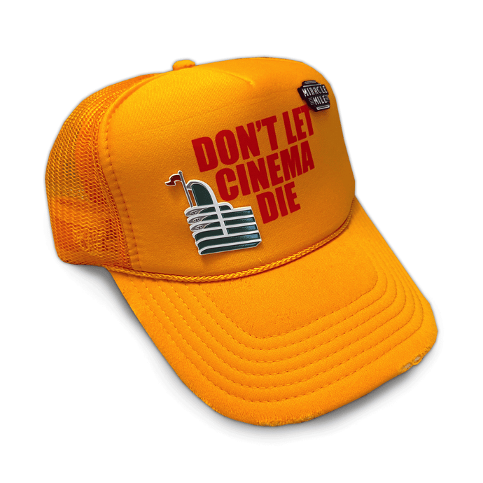 LIMITED EDITION Merch Motel X Don't Let Cinema Die Trucker Hat 1