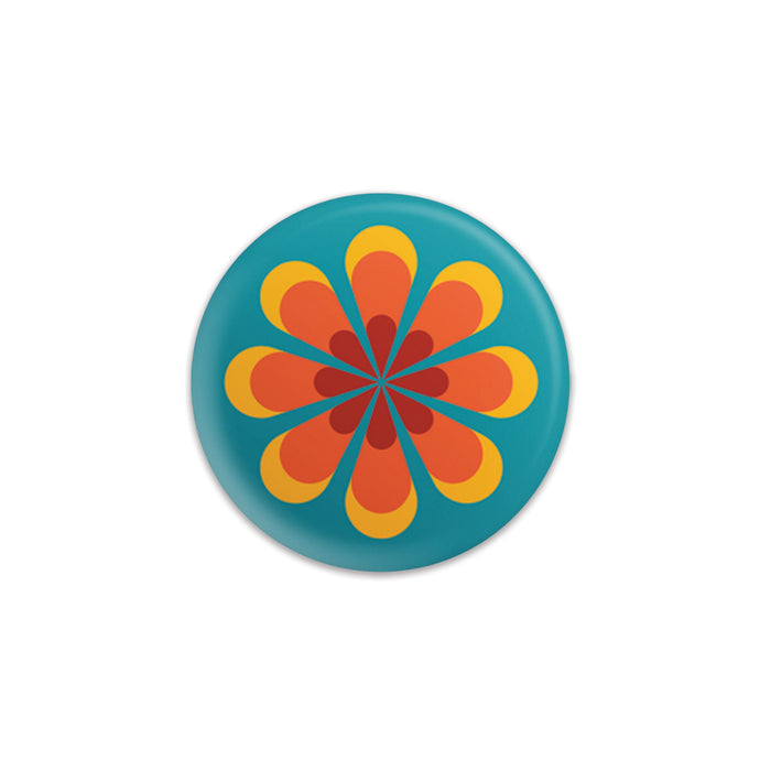 Retro Flower Button