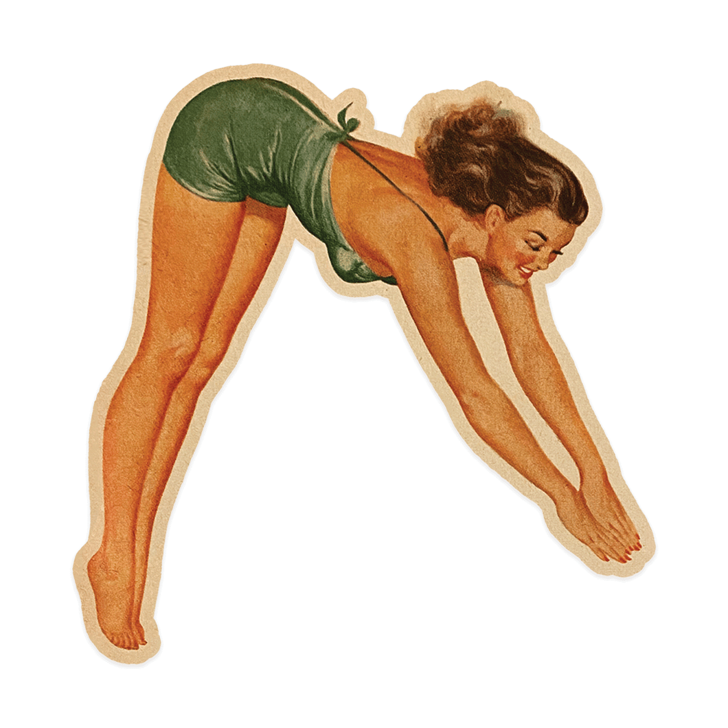 Diving Lady Magnet