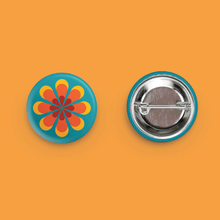 Load image into Gallery viewer, Retro 1970s Button Flower Graphic