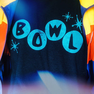 Retro Vintage Neon Bowl Sign T-Shirt 
