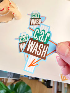 Car Wash Sticker