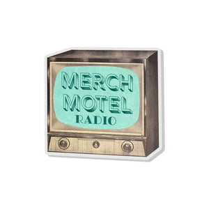 Merch Motel Radio Pin